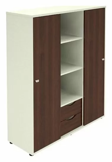 Стеллаж с раздвижными дверками