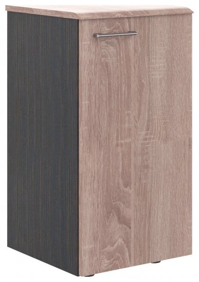 Шкаф колонка с глухой малой дверью и топом правый