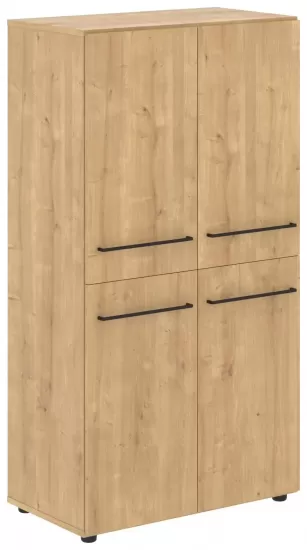 Шкаф с 2-мя комплектами глухих малых дверей