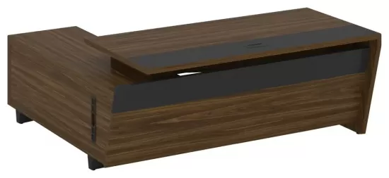 Стол руководителя с опорной тумбой правый