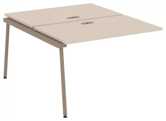 Двойной элемент рабочей станции с лючком на круглой трубе