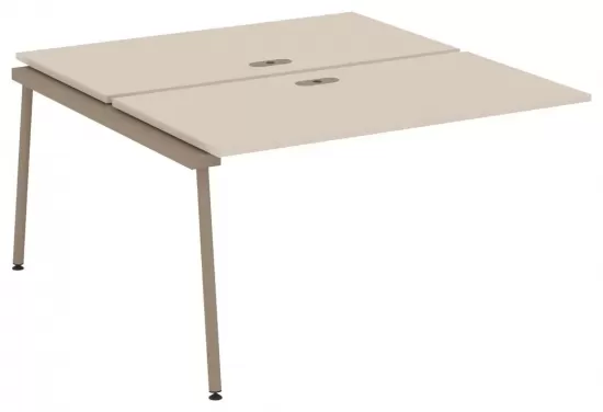 Двойной элемент рабочей станции с лючком на круглой трубе