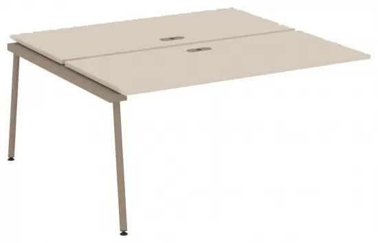 Двойной элемент рабочей станции с лючком на круглой трубе