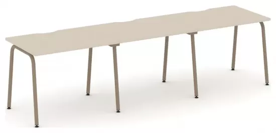 Рабочая станция с вырезом на круглой трубе