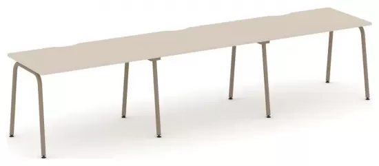 Рабочая станция с вырезом на круглой трубе