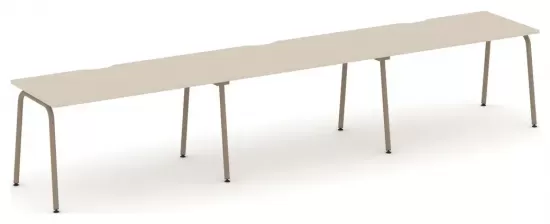 Рабочая станция с вырезом на круглой трубе