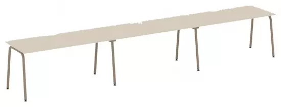 Рабочая станция с вырезом на круглой трубе