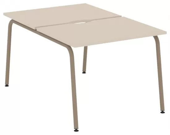 Рабочая станция с вырезом на круглой трубе