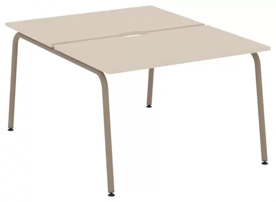 Рабочая станция с вырезом на круглой трубе