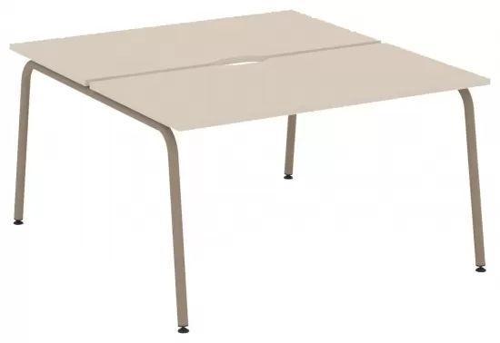 Рабочая станция с вырезом на круглой трубе