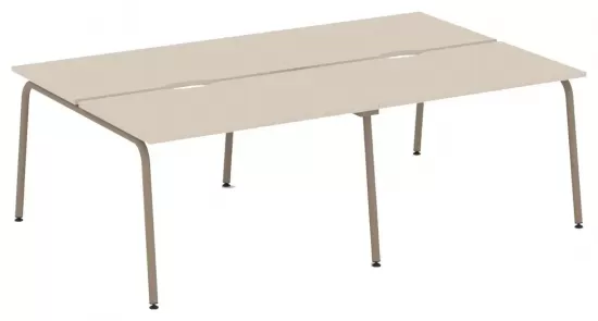 Рабочая станция с вырезом на круглой трубе