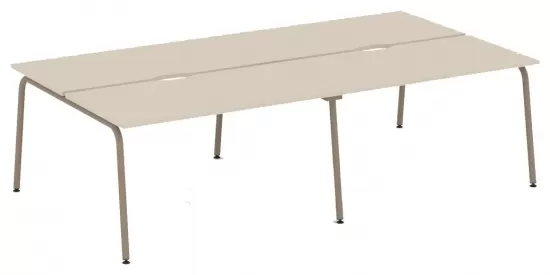 Рабочая станция с вырезом на круглой трубе