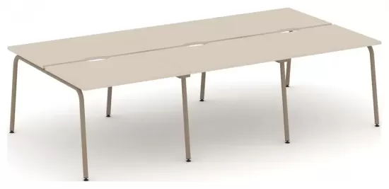 Рабочая станция с вырезом на круглой трубе