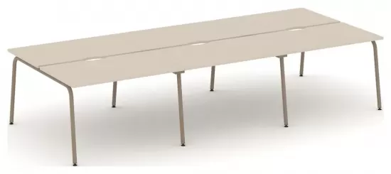 Рабочая станция с вырезом на круглой трубе