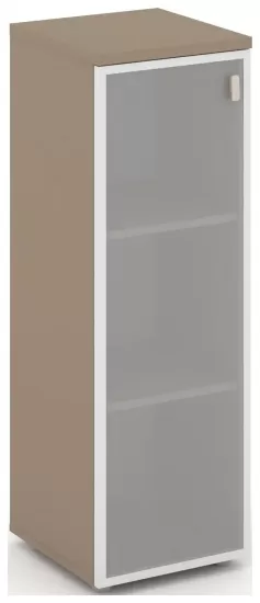 Шкаф средний узкий левый (1 средний фасад стекло в раме)