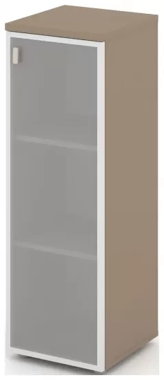 Шкаф средний узкий правый (1 средний фасад стекло в раме)