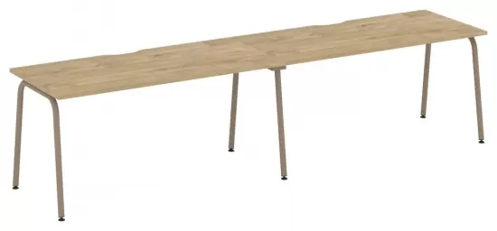 Рабочая станция с вырезом на круглой трубе